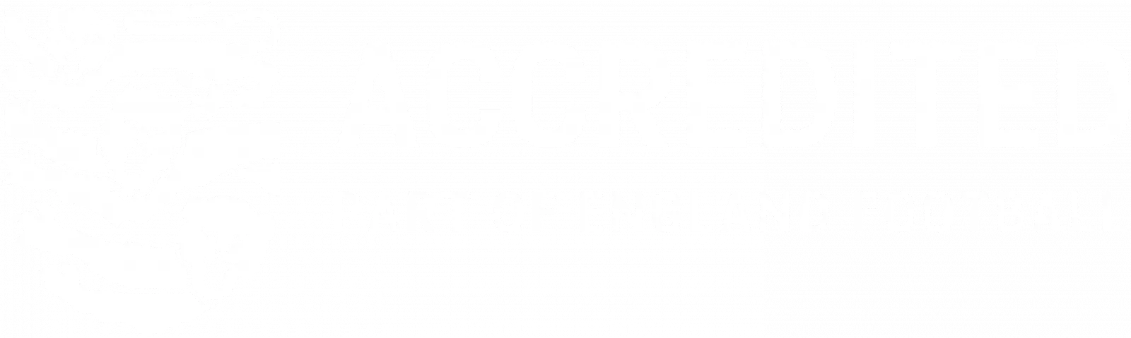 Accredited horizontal white logo